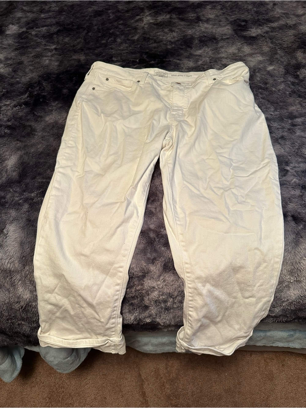 Levi Strauss White Casual Cotton Pants